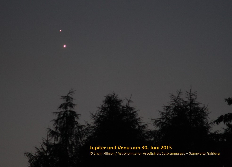 You are currently viewing Enge Annäherung der Planeten Jupiter und Venus am 1. März 2023