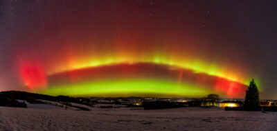 Mehr über den Artikel erfahren Helle Polarlichter in der Nacht 19./20. Jänner 2026