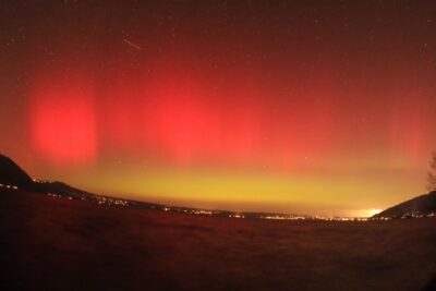 Mehr über den Artikel erfahren Polarlicht 19.1.2026 üver Weyregg