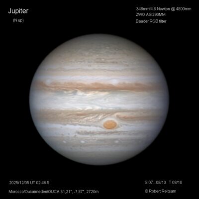 Mehr über den Artikel erfahren Jupiter 2025/12/05 UT 02:46.5