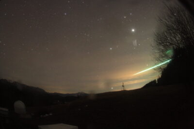 Mehr über den Artikel erfahren Feuerkugel 12. Feber 2026 – SW-Kamera Sternwarte Gahberg