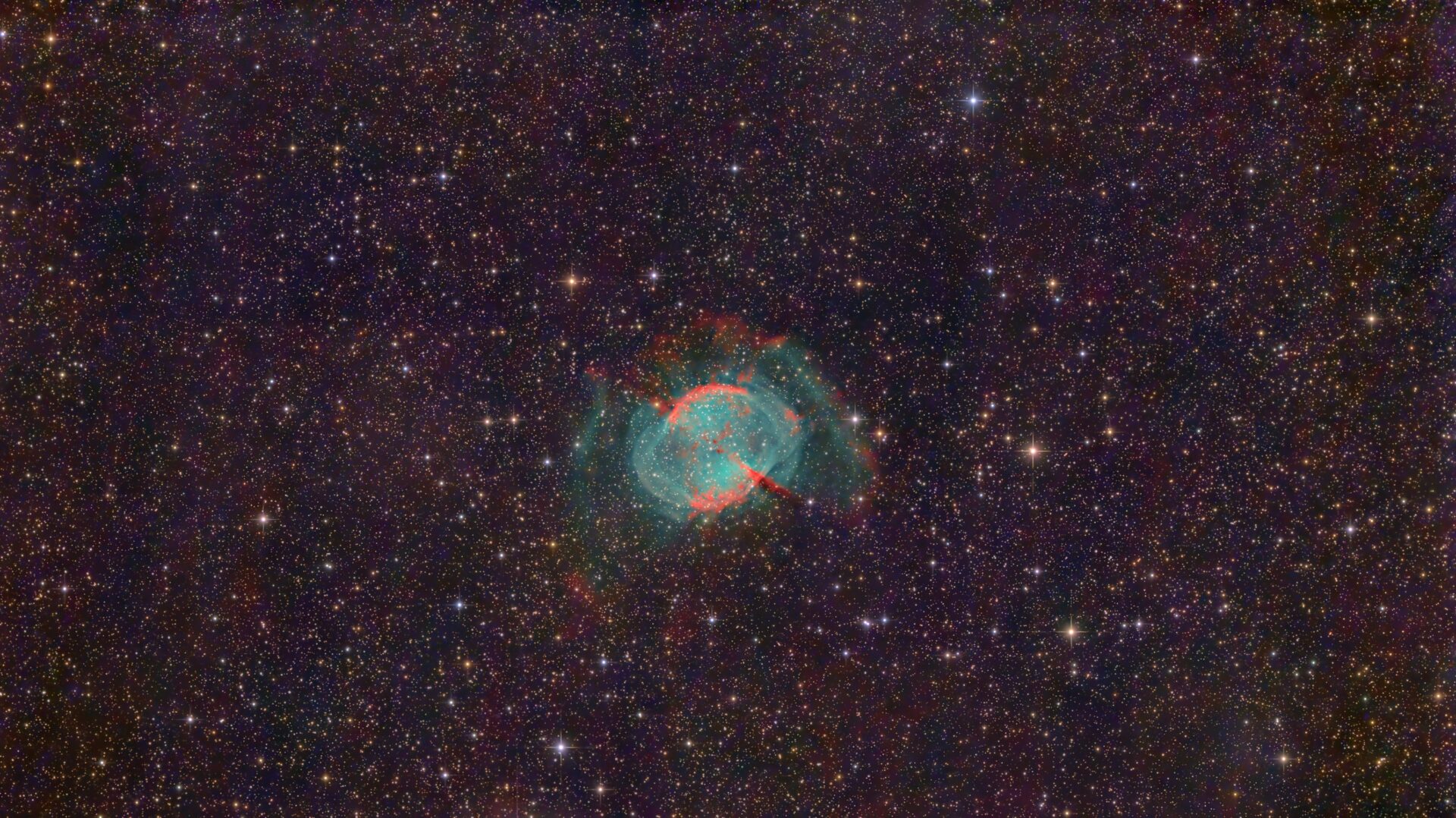Hantelnebel M27 RGB und Hll und Olll