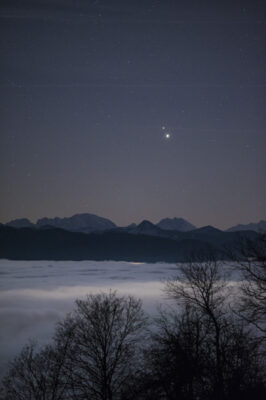 Mehr über den Artikel erfahren Jupiter und Saturn am Abendhimmel