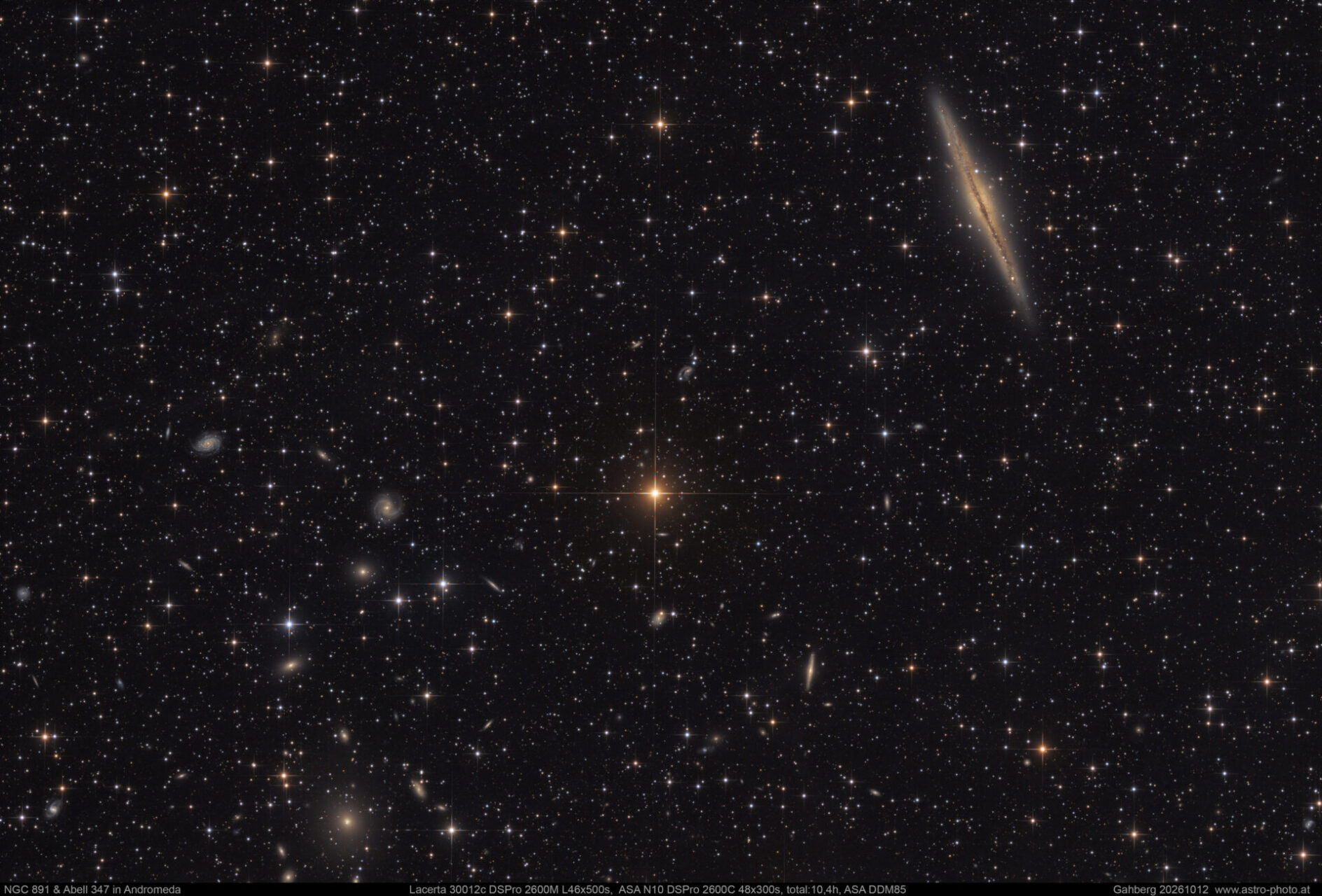 NGC891 und Abell 347