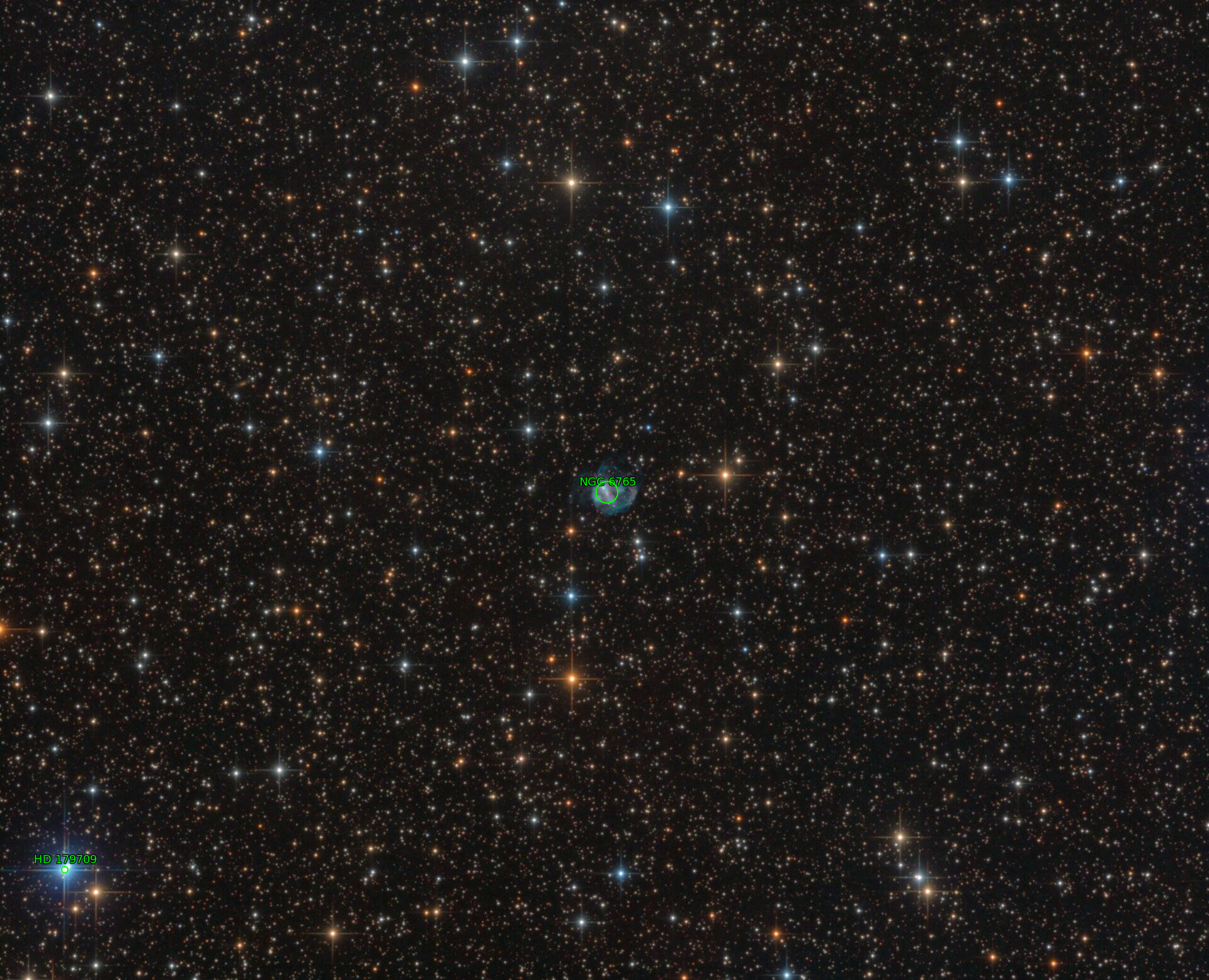 Sternkarten-Overlay (Astrometry.net)