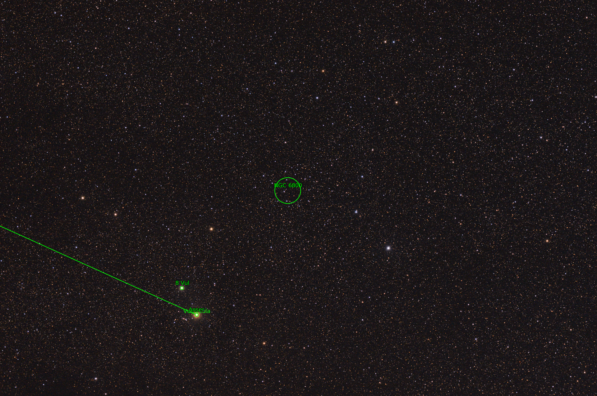 Sternkarten-Overlay (Astrometry.net)
