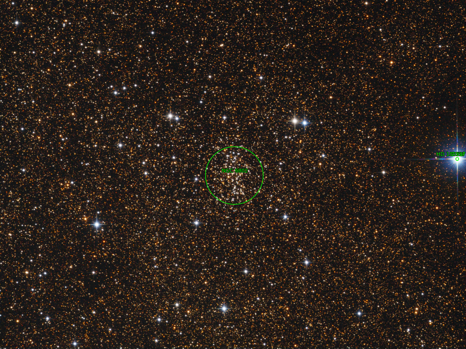 Sternkarten-Overlay (Astrometry.net)