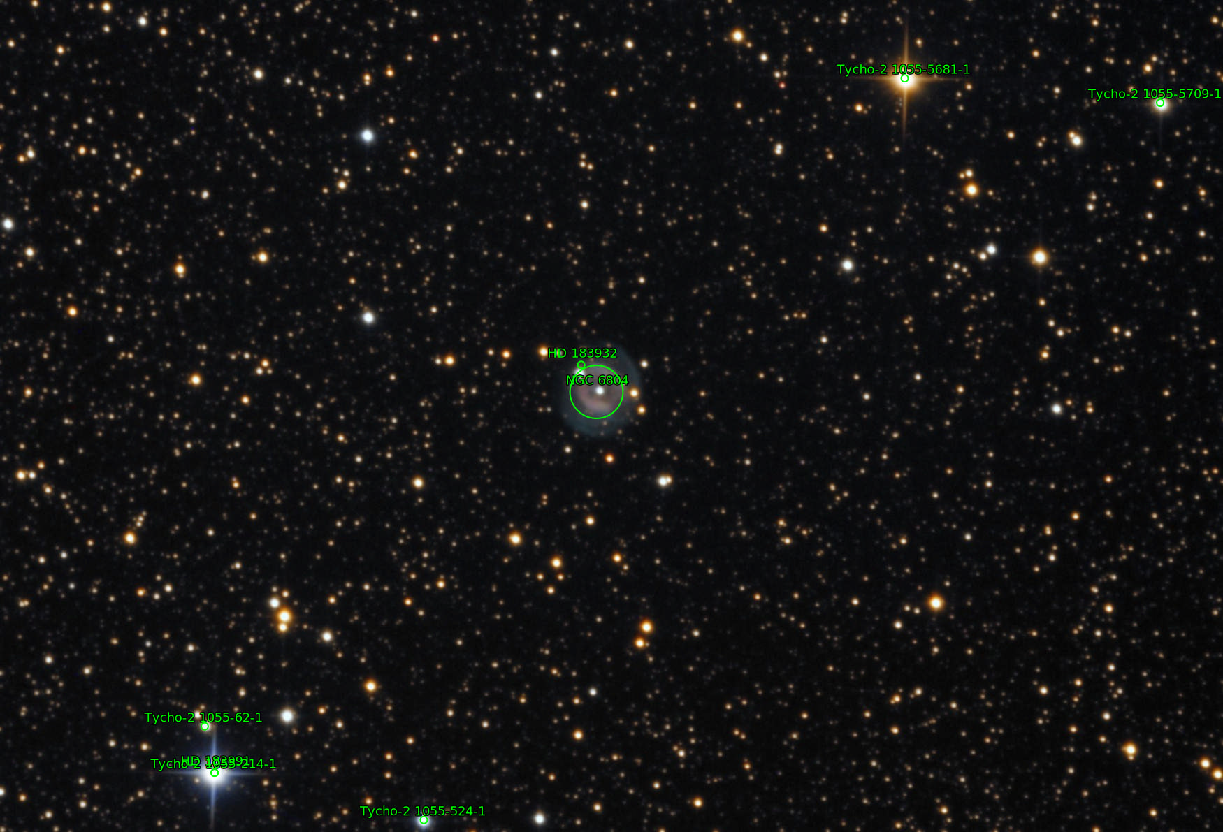 Sternkarten-Overlay (Astrometry.net)