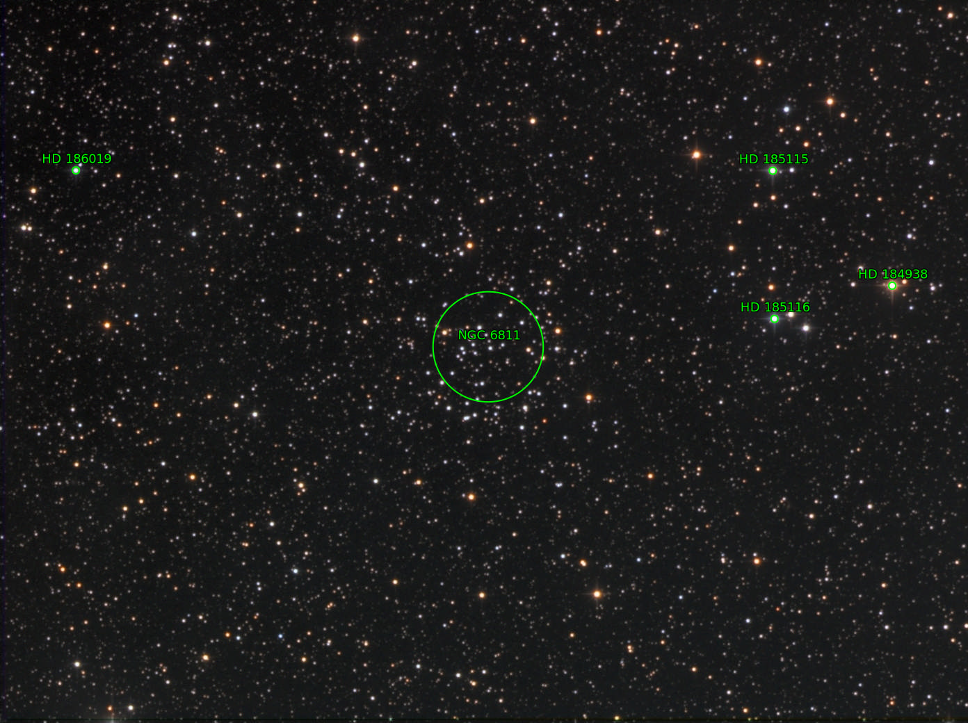 Sternkarten-Overlay (Astrometry.net)