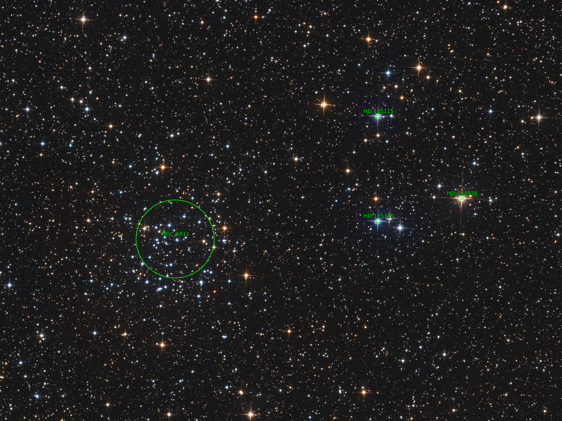 Sternkarten-Overlay (Astrometry.net)