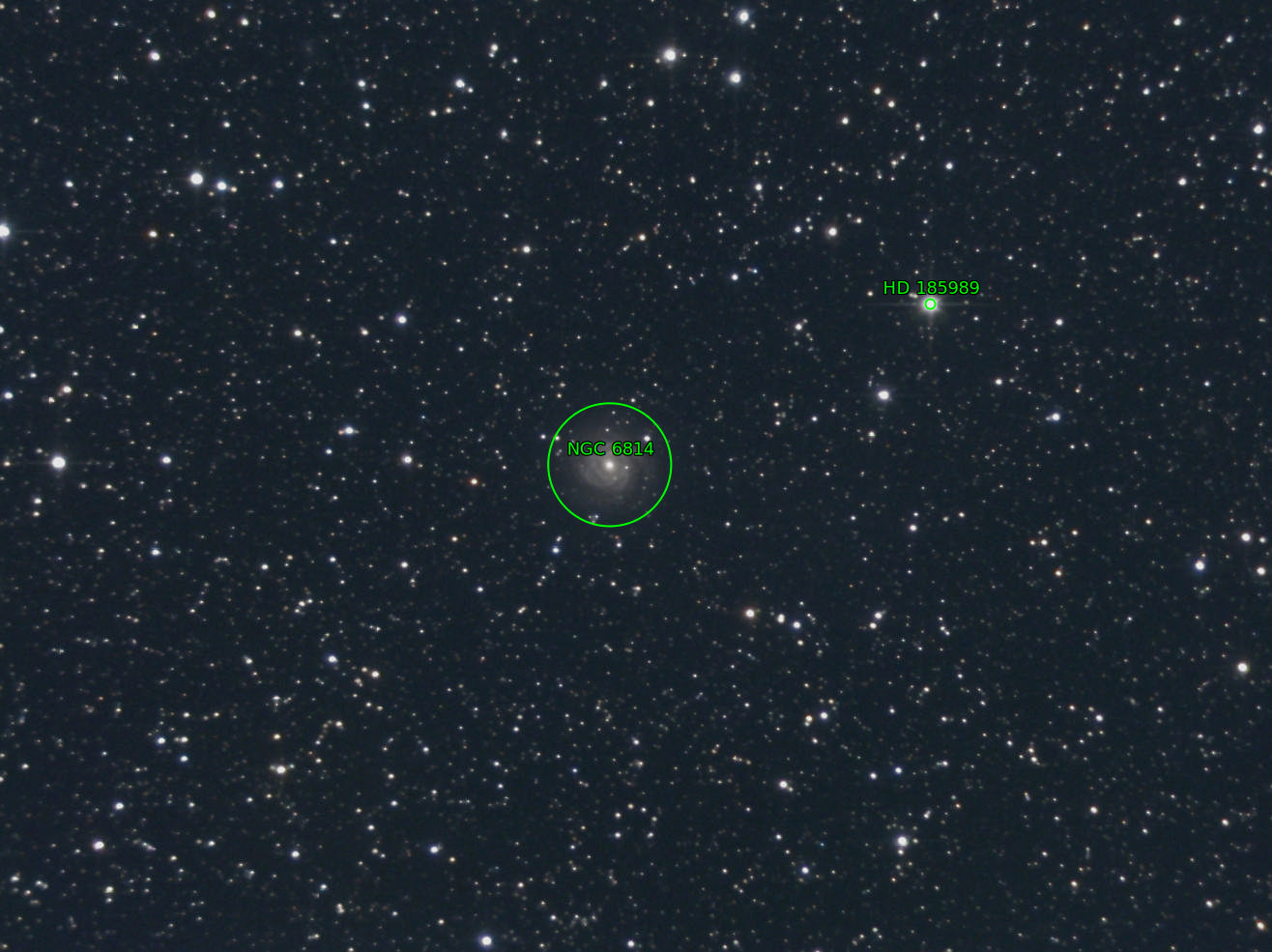 Sternkarten-Overlay (Astrometry.net)