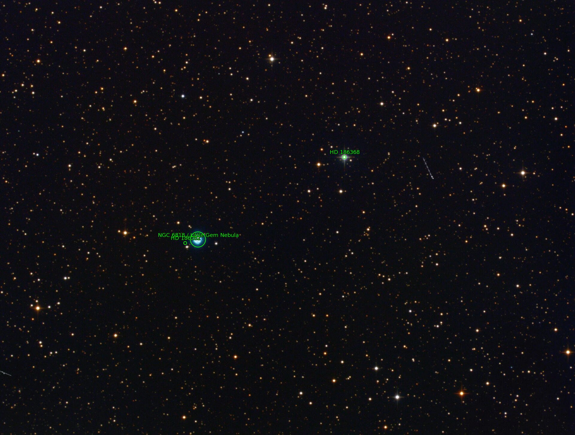 Sternkarten-Overlay (Astrometry.net)