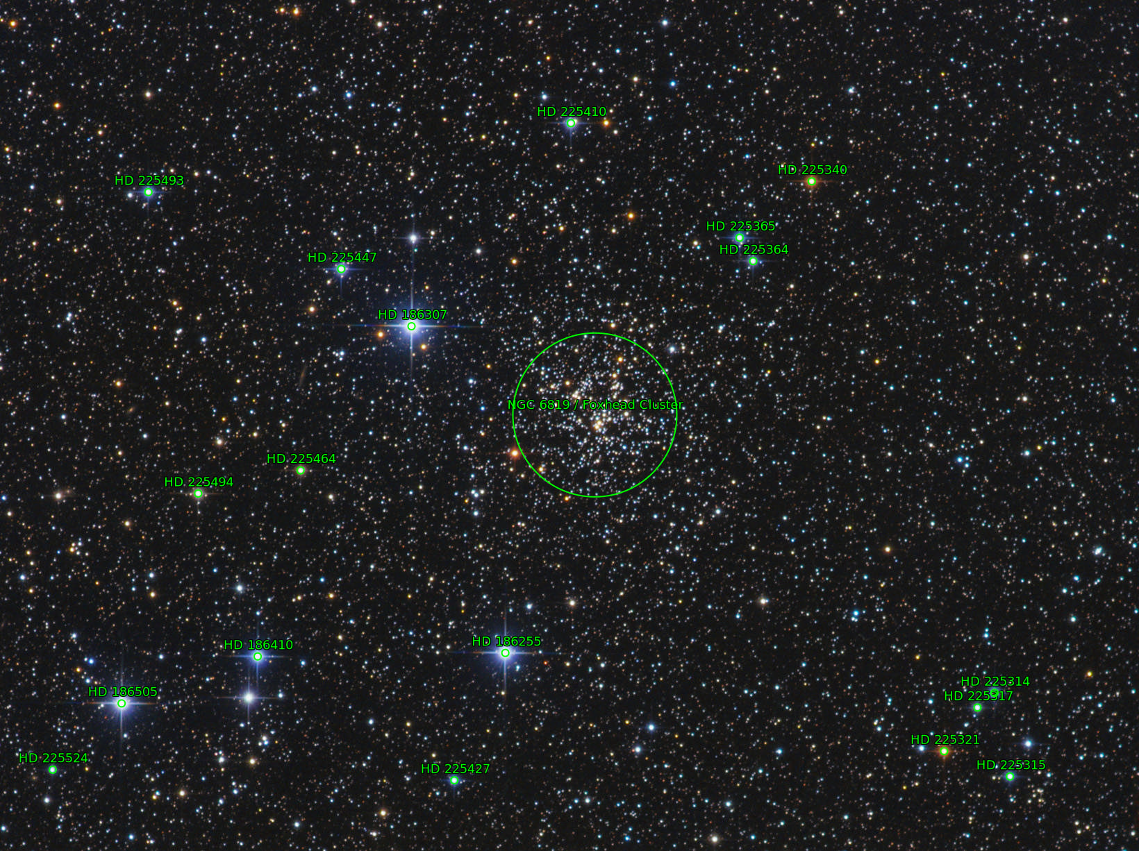 Sternkarten-Overlay (Astrometry.net)