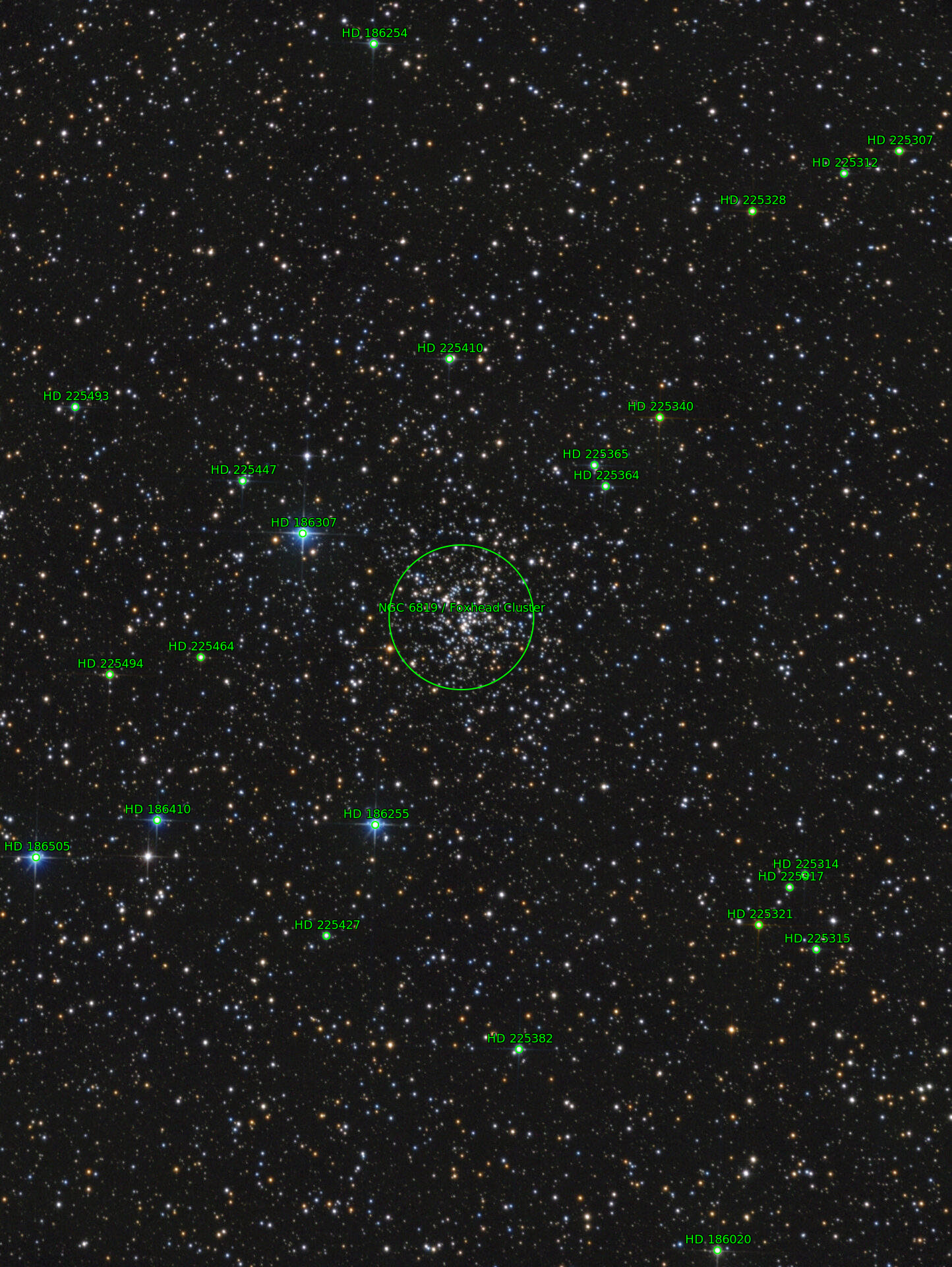 Sternkarten-Overlay (Astrometry.net)