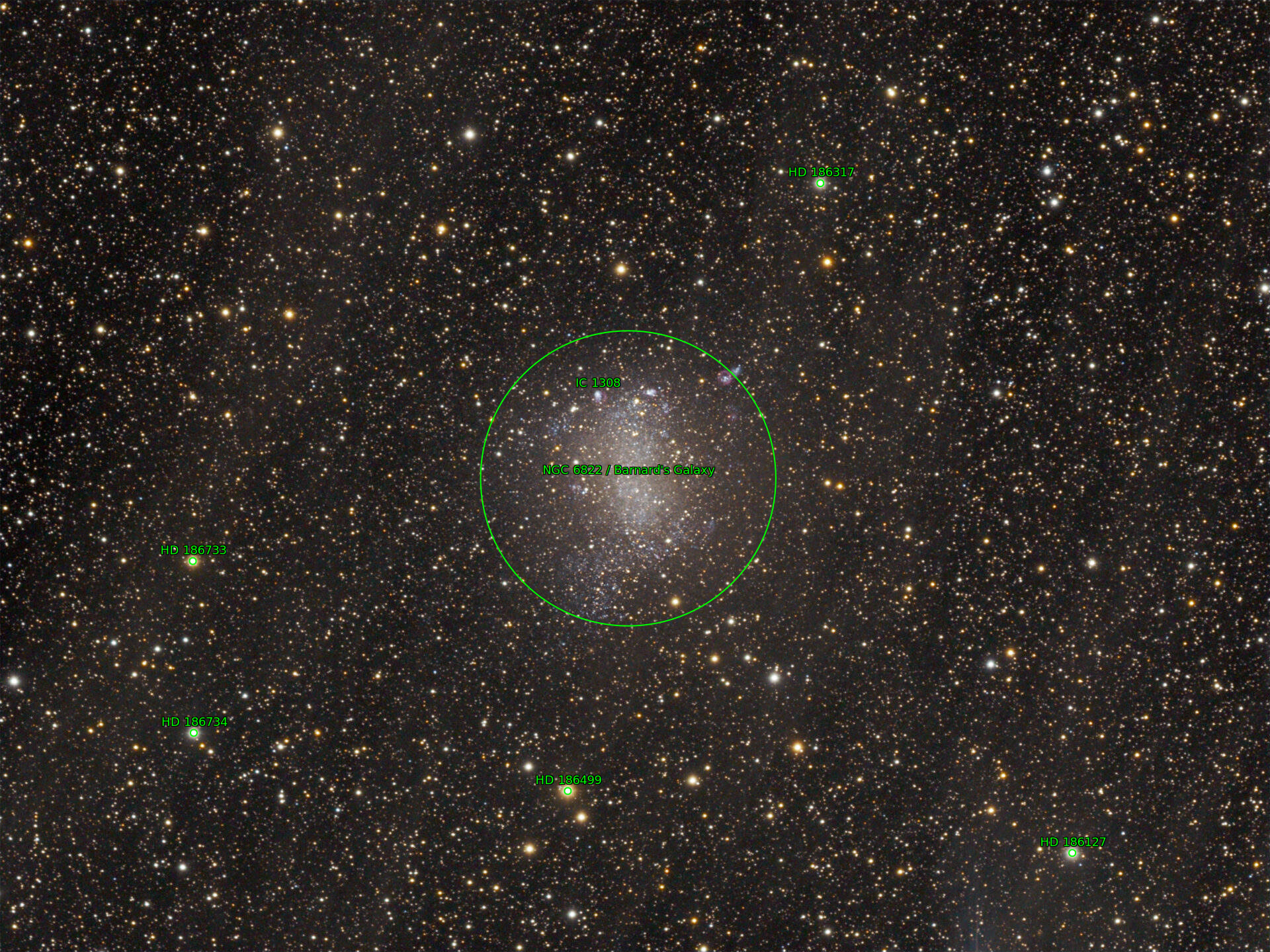 Sternkarten-Overlay (Astrometry.net)