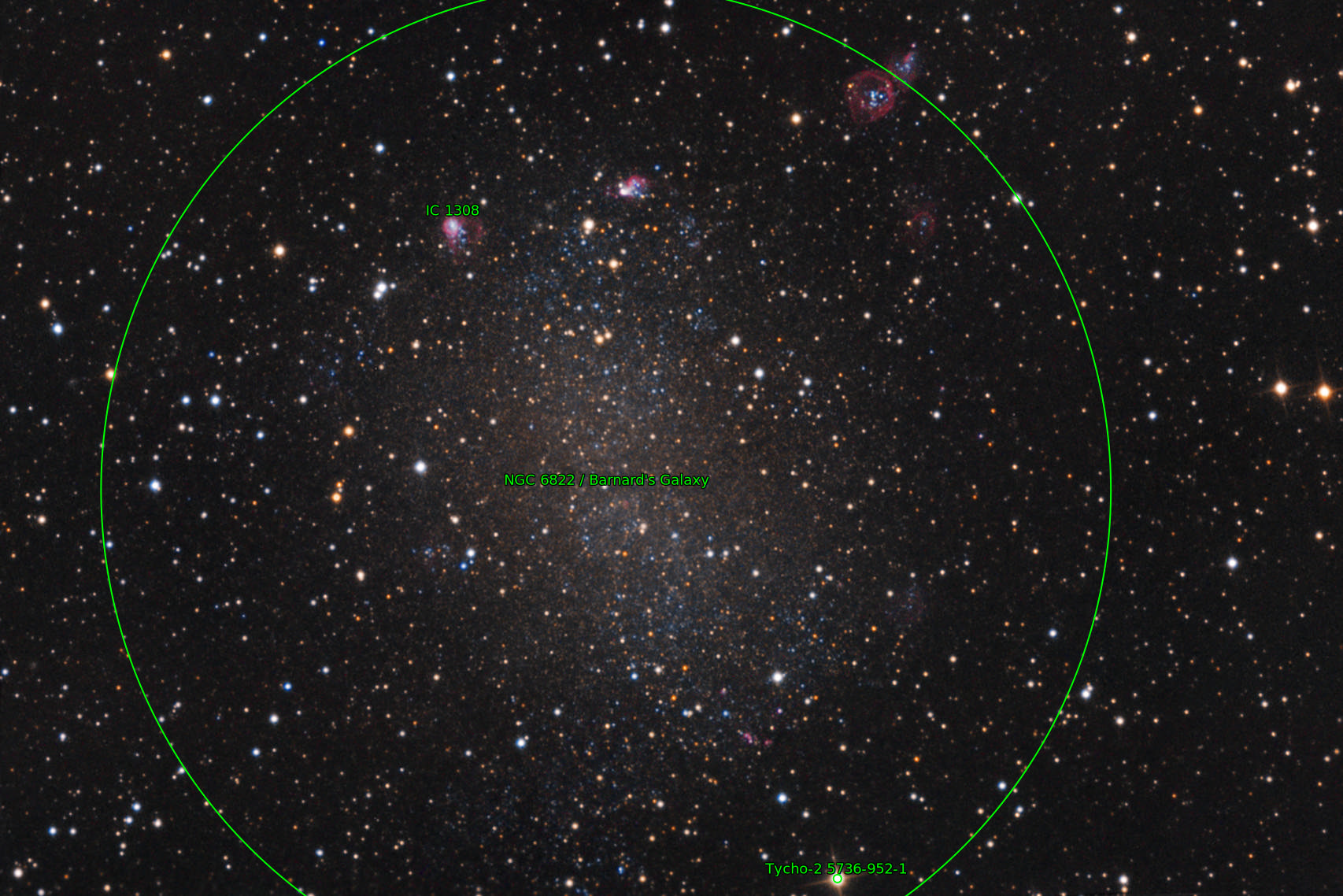Sternkarten-Overlay (Astrometry.net)