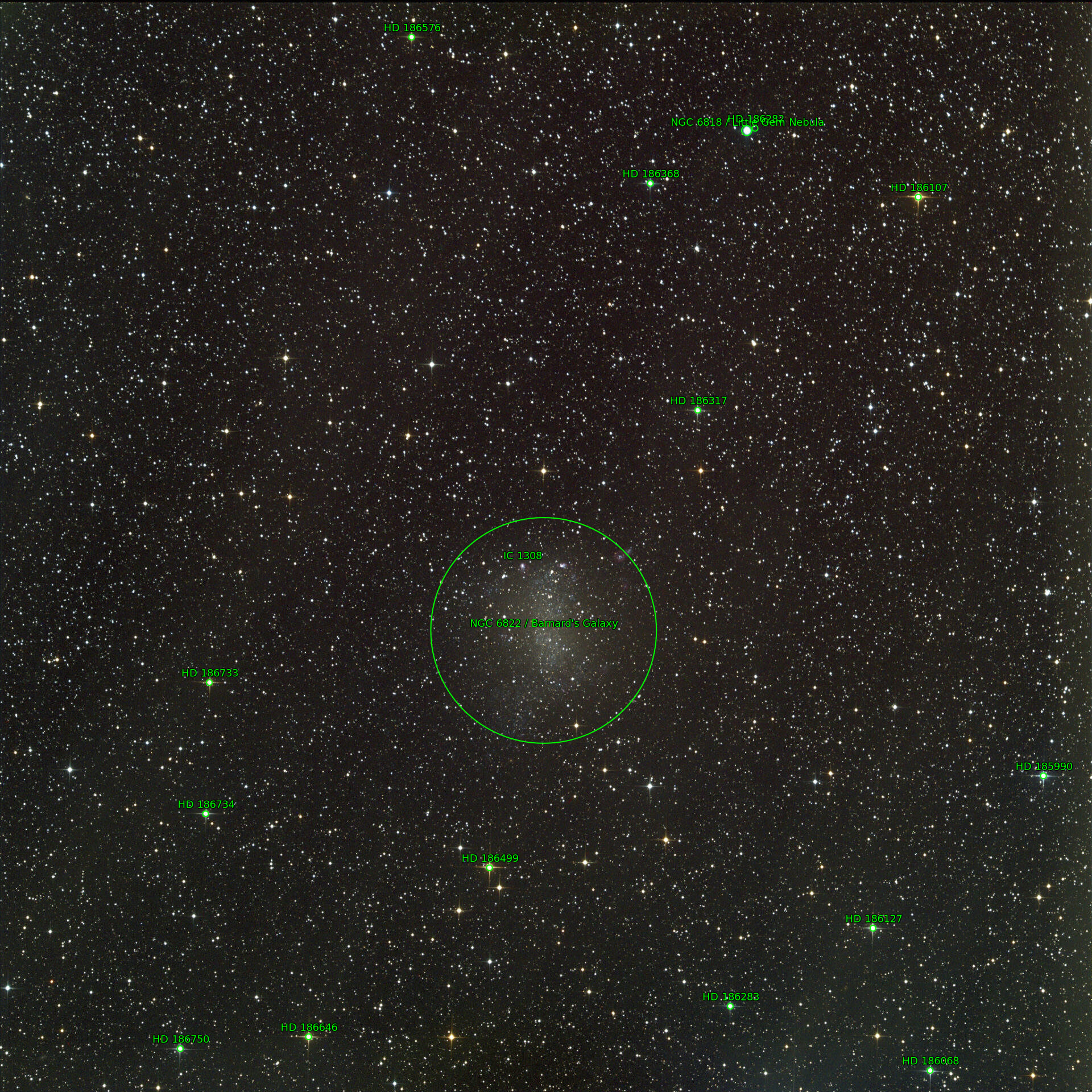 Sternkarten-Overlay (Astrometry.net)