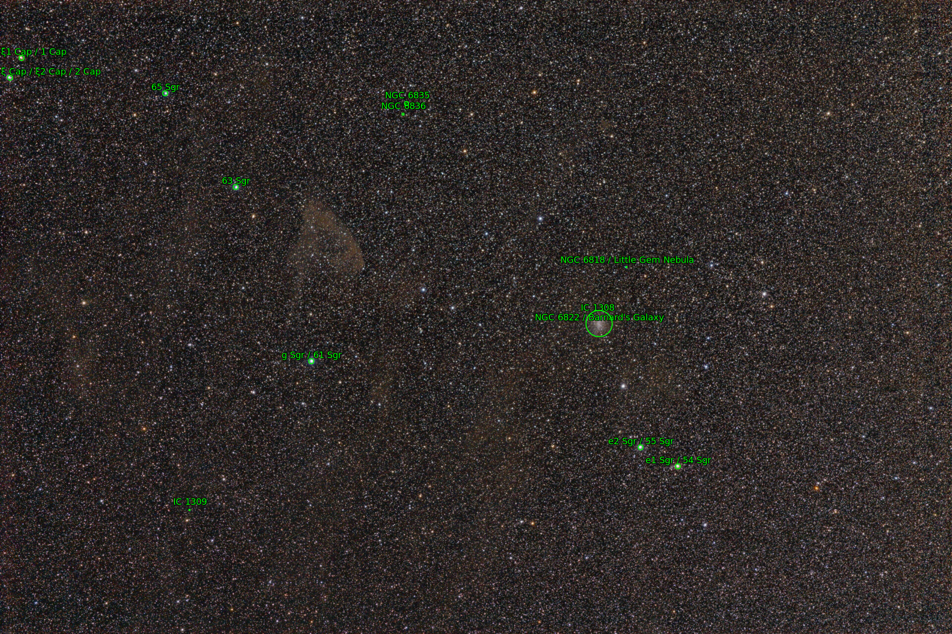 Sternkarten-Overlay (Astrometry.net)