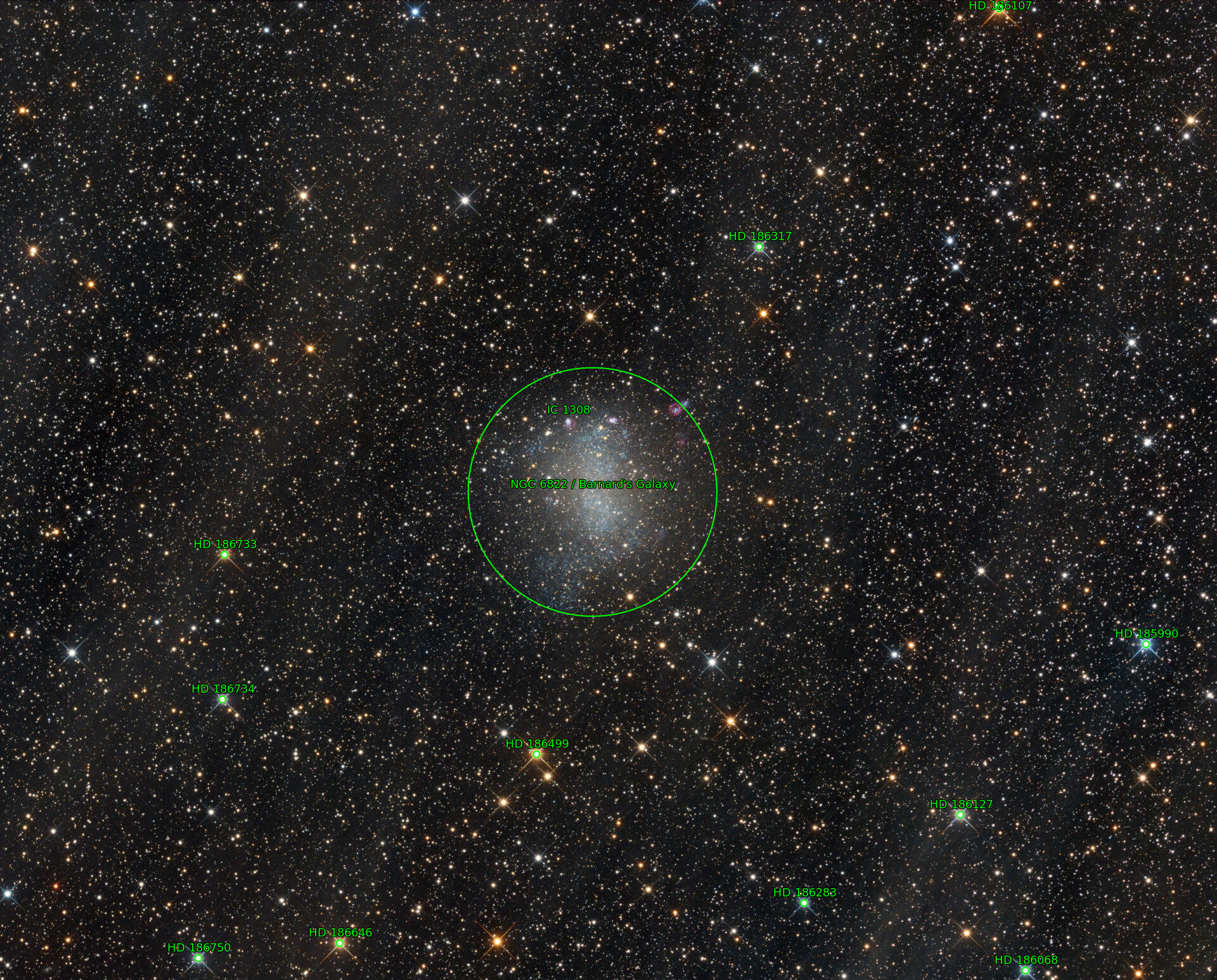 Sternkarten-Overlay (Astrometry.net)
