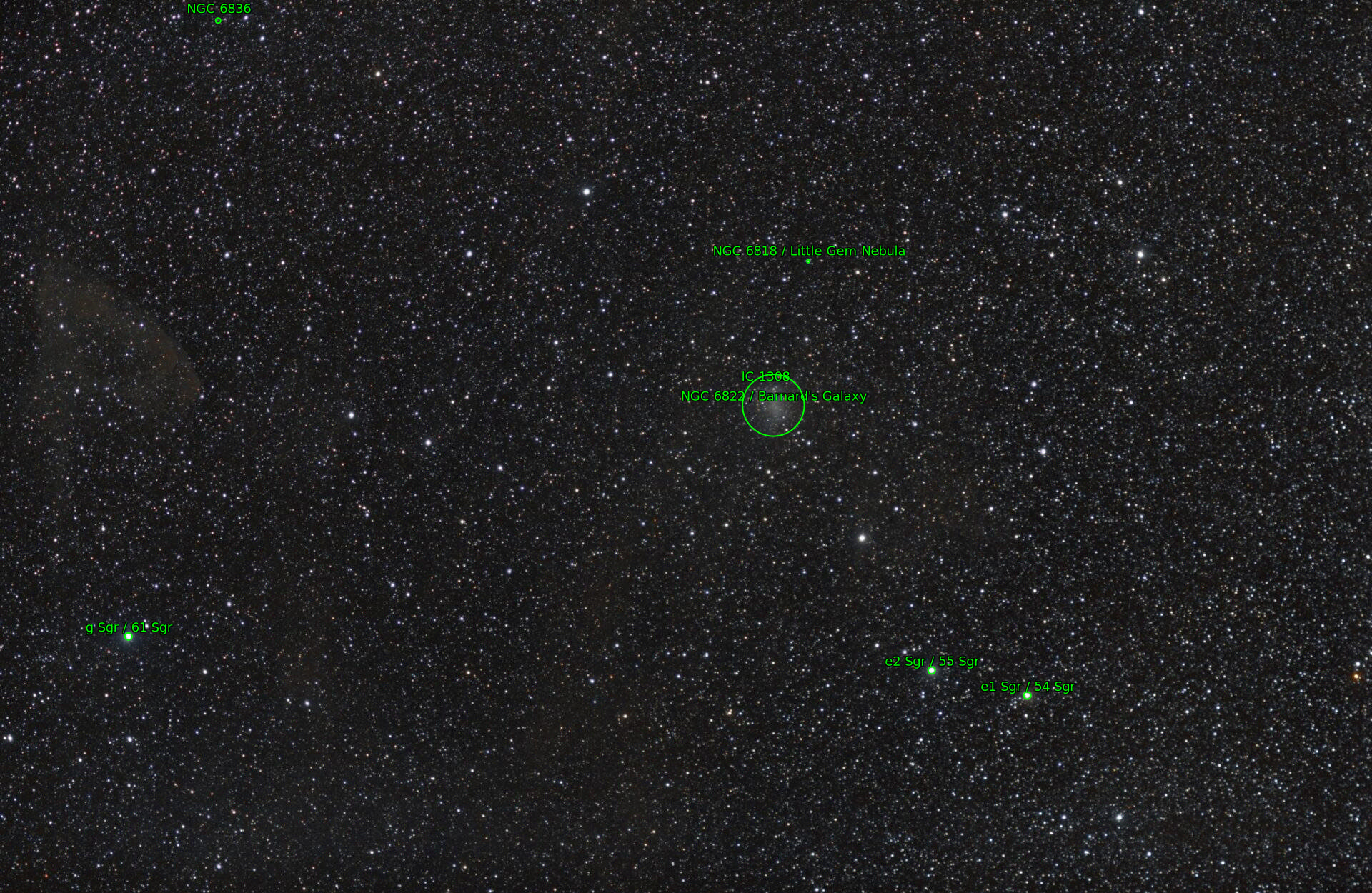 Sternkarten-Overlay (Astrometry.net)