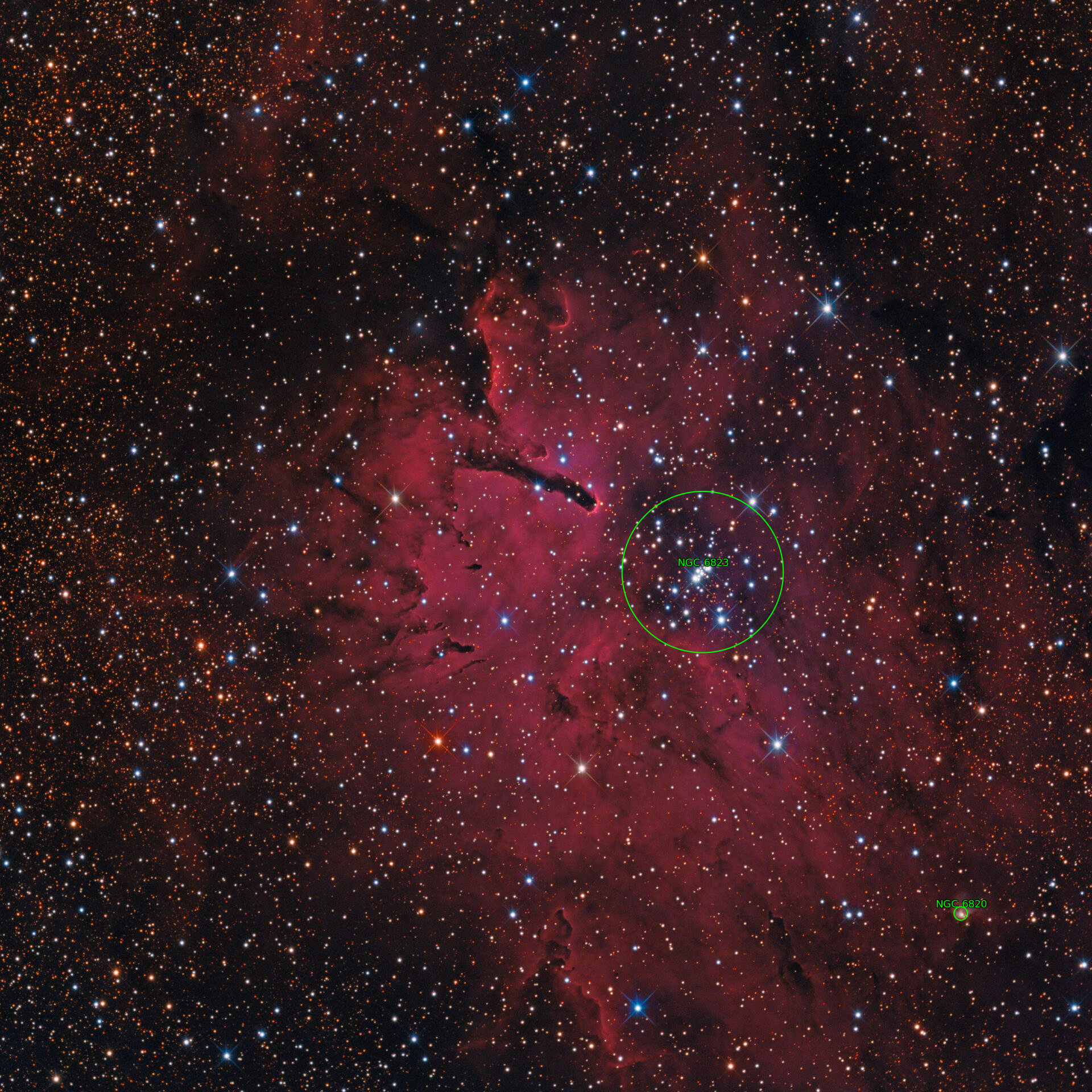 Sternkarten-Overlay (Astrometry.net)