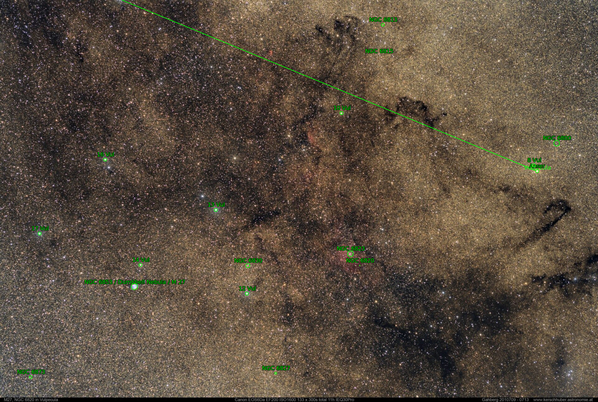Sternkarten-Overlay (Astrometry.net)