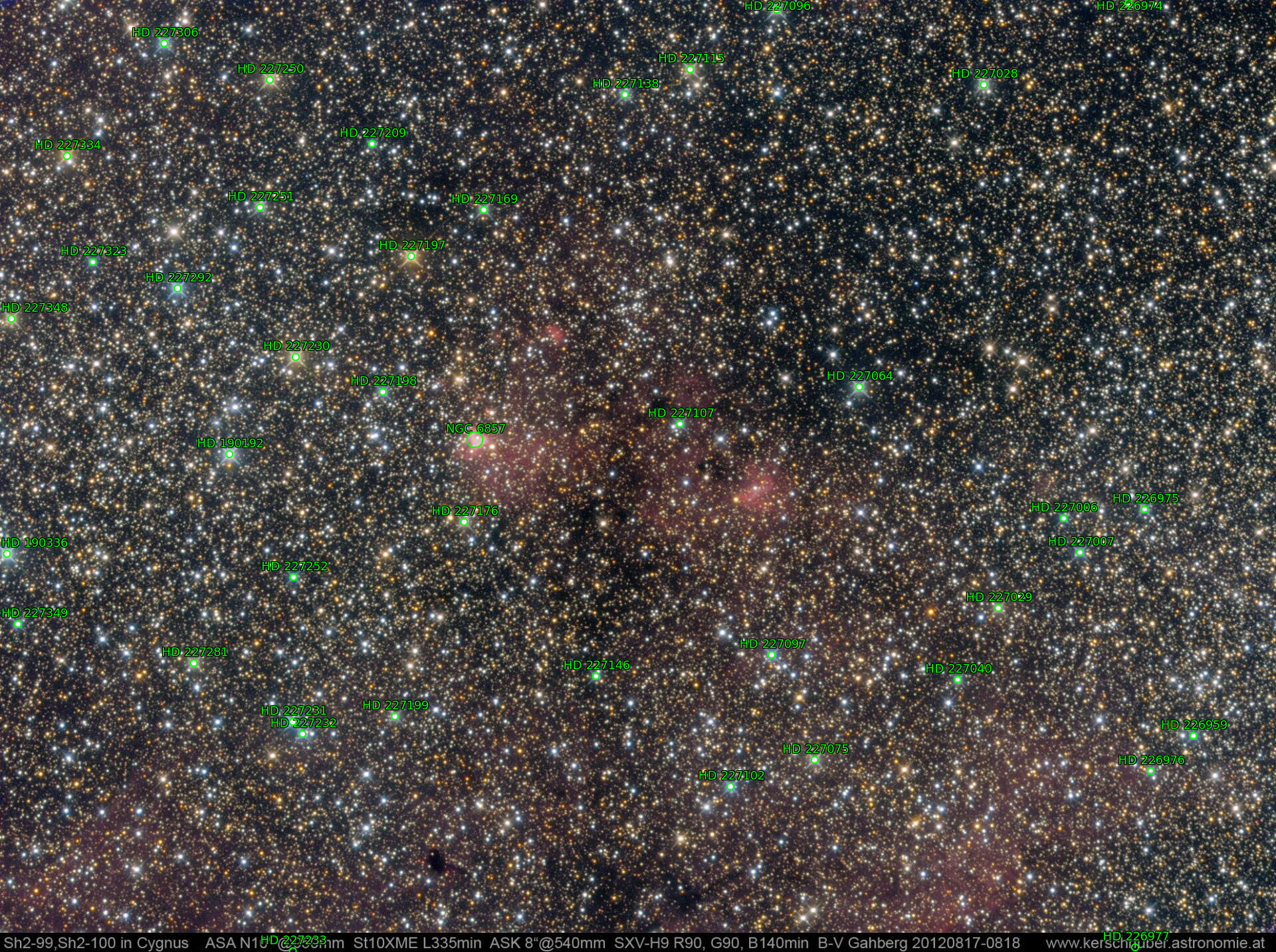 Sternkarten-Overlay (Astrometry.net)