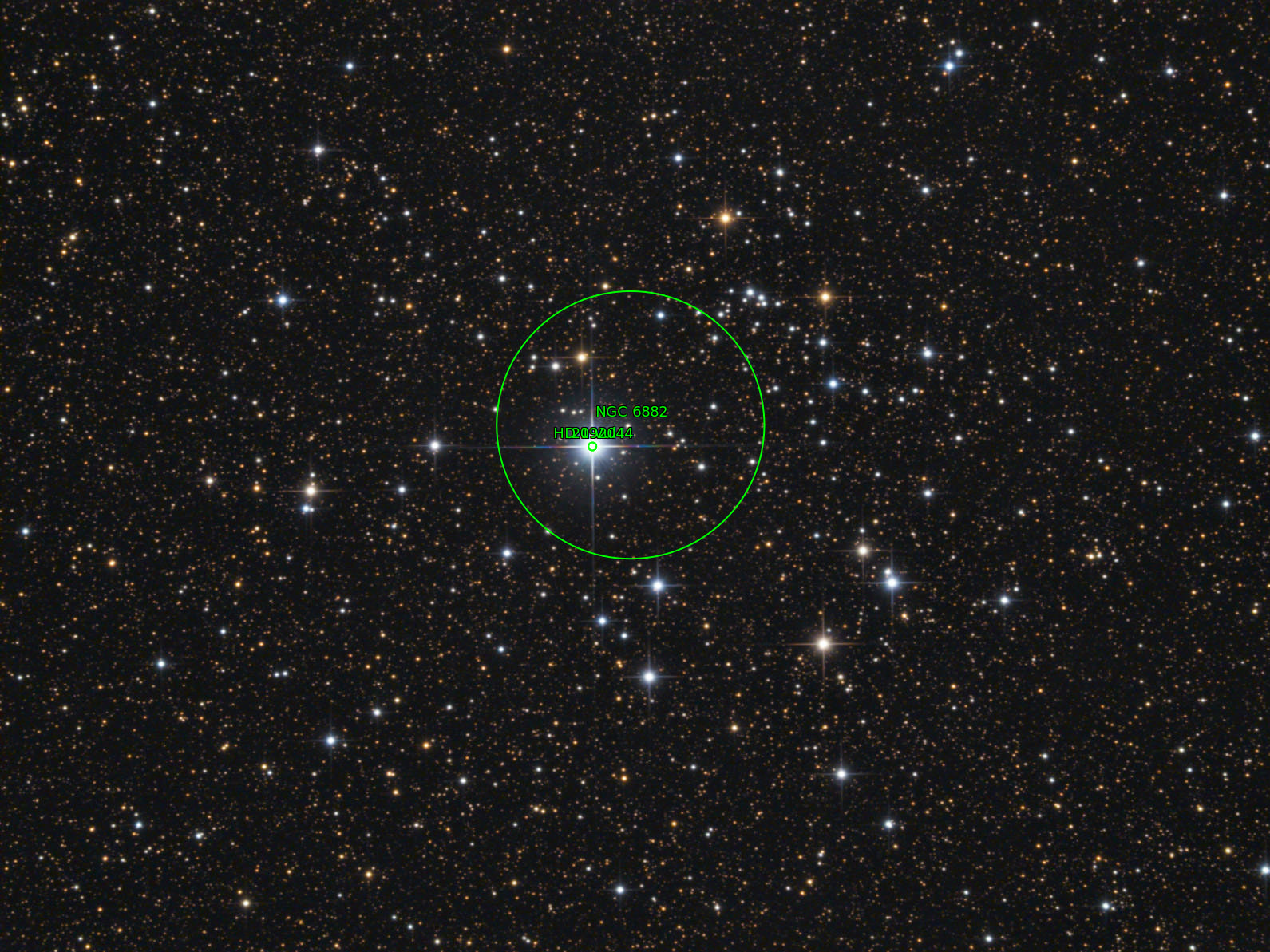 Sternkarten-Overlay (Astrometry.net)