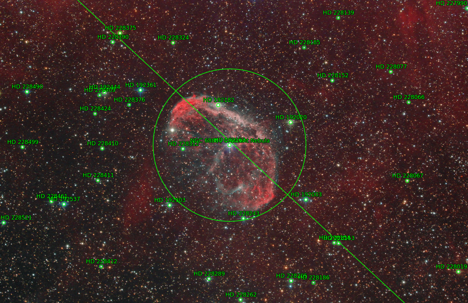 Sternkarten-Overlay (Astrometry.net)