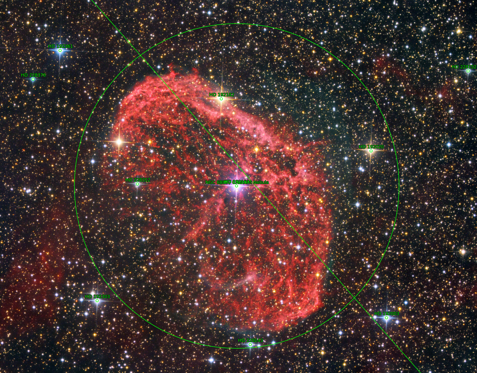Sternkarten-Overlay (Astrometry.net)