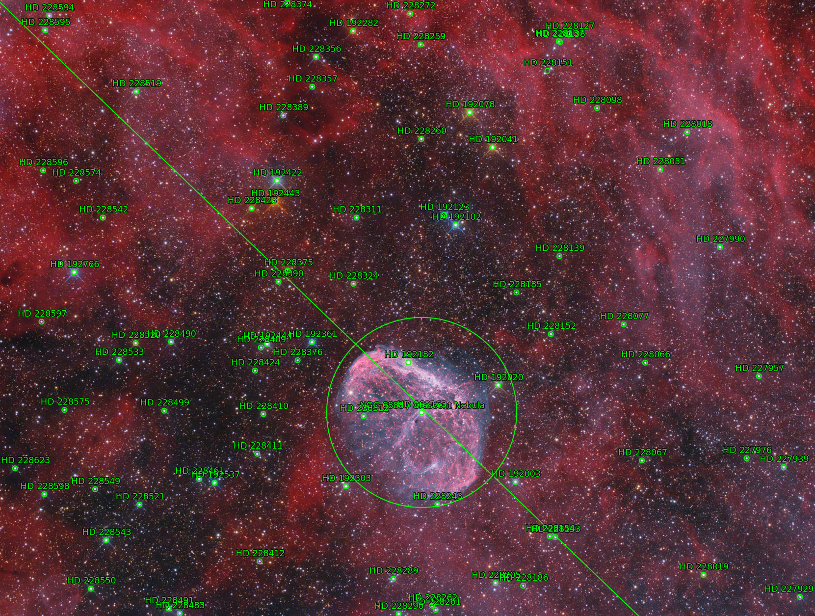 Sternkarten-Overlay (Astrometry.net)