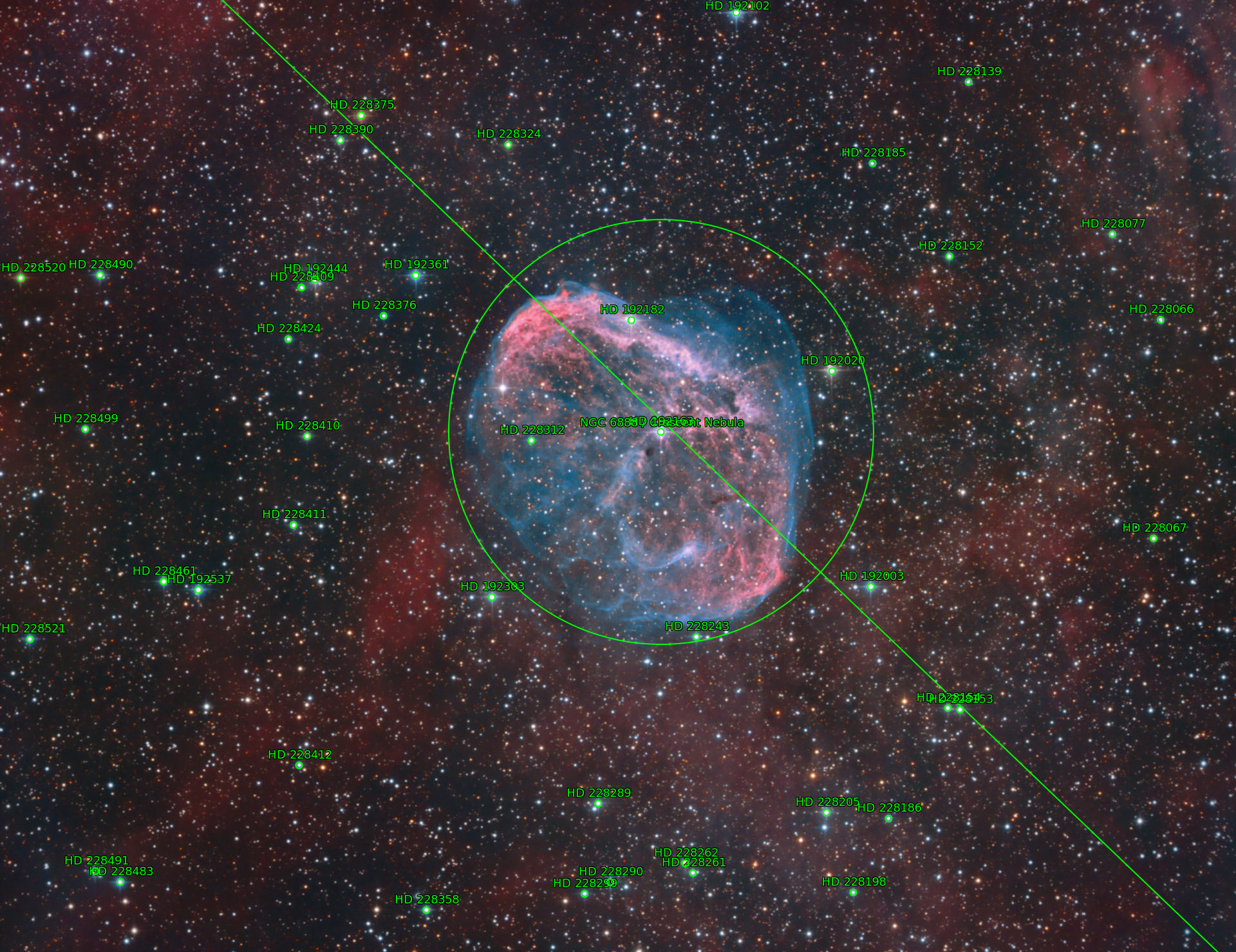 Sternkarten-Overlay (Astrometry.net)