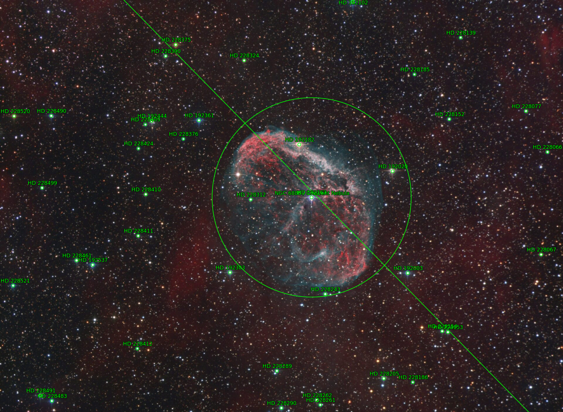 Sternkarten-Overlay (Astrometry.net)