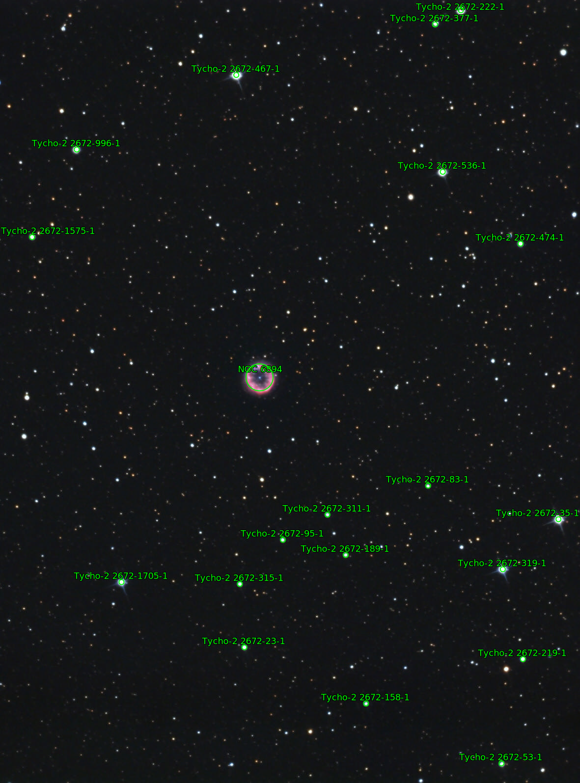 Sternkarten-Overlay (Astrometry.net)