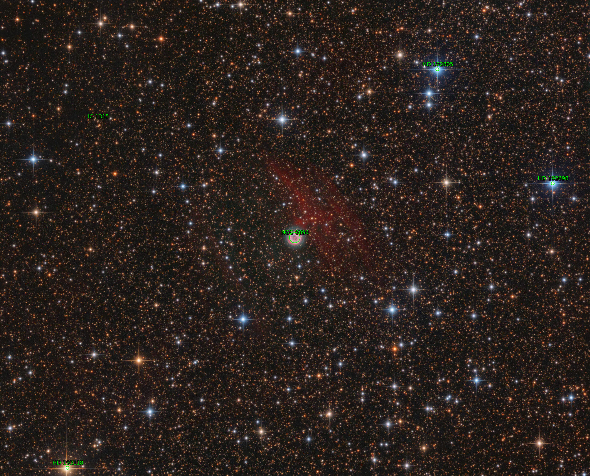 Sternkarten-Overlay (Astrometry.net)