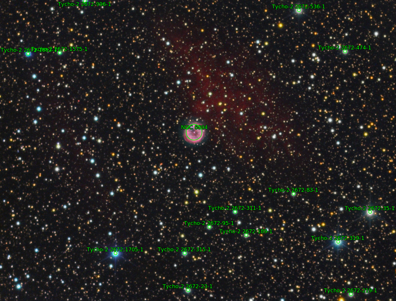 Sternkarten-Overlay (Astrometry.net)