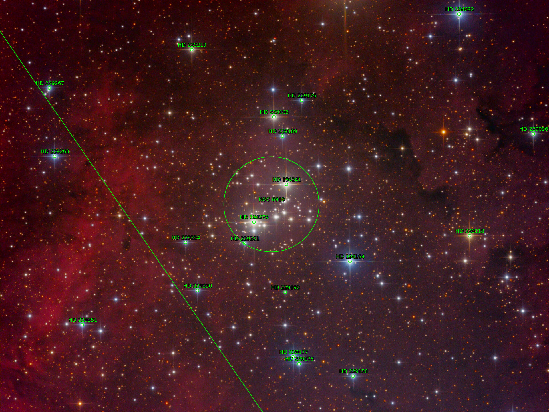 Sternkarten-Overlay (Astrometry.net)