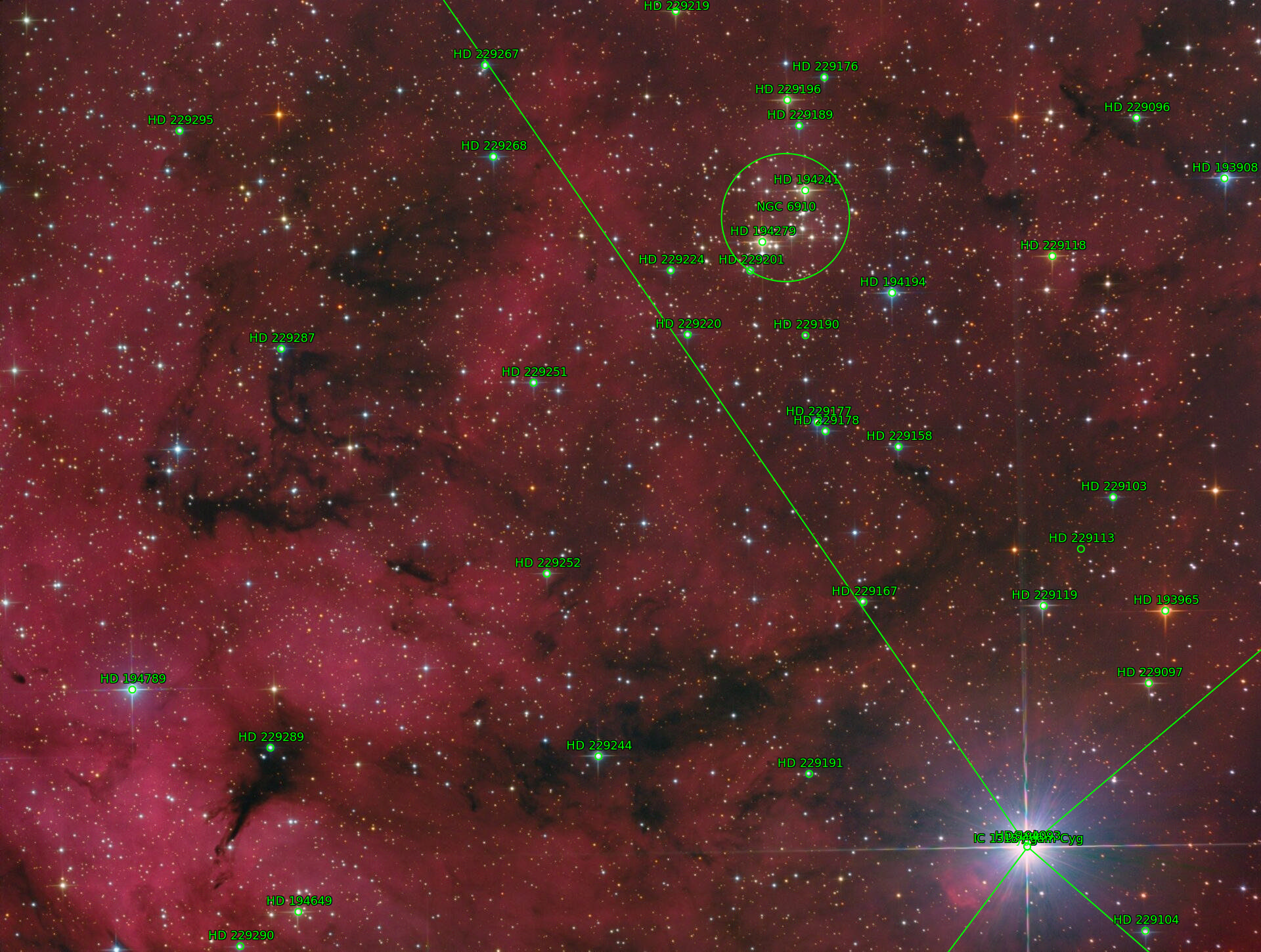 Sternkarten-Overlay (Astrometry.net)