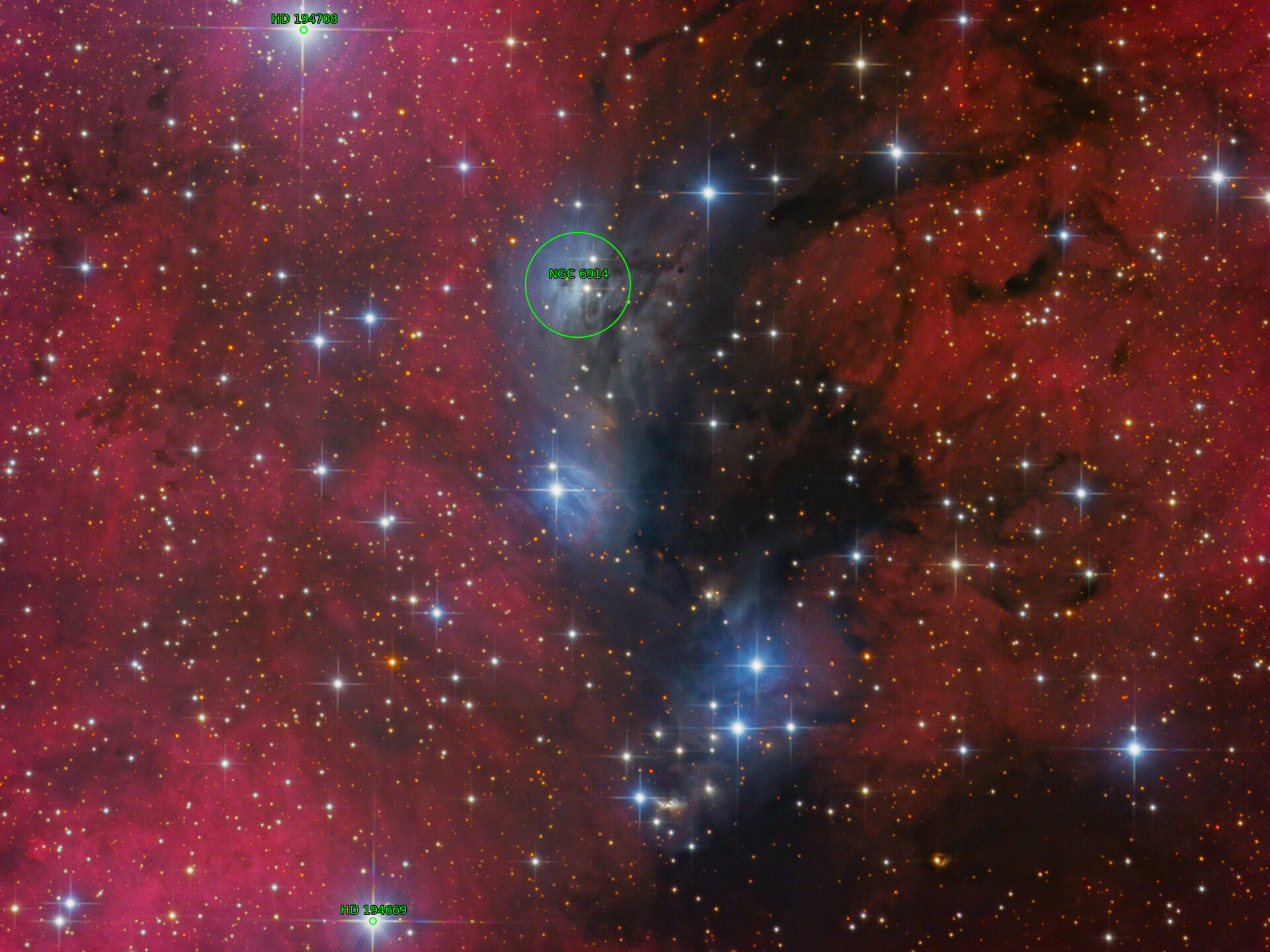 Sternkarten-Overlay (Astrometry.net)