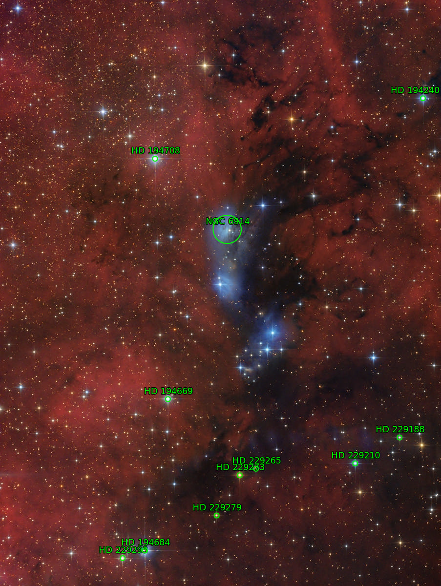 Sternkarten-Overlay (Astrometry.net)