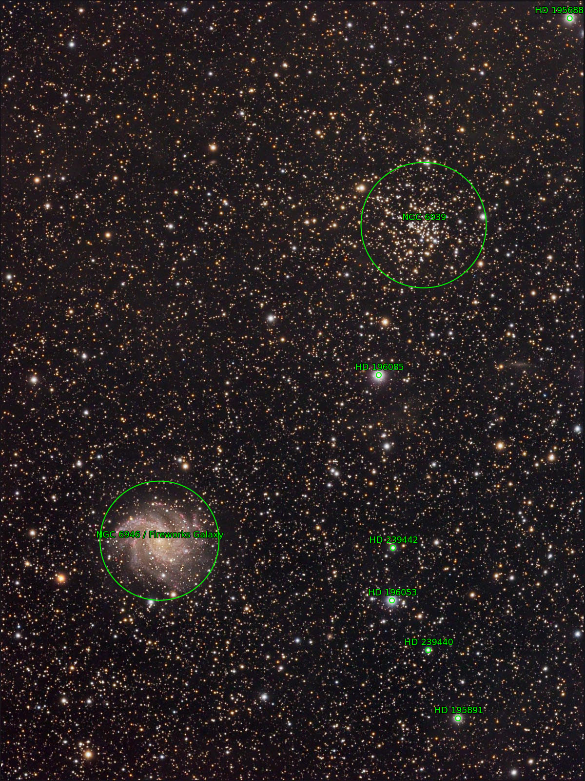 Sternkarten-Overlay (Astrometry.net)