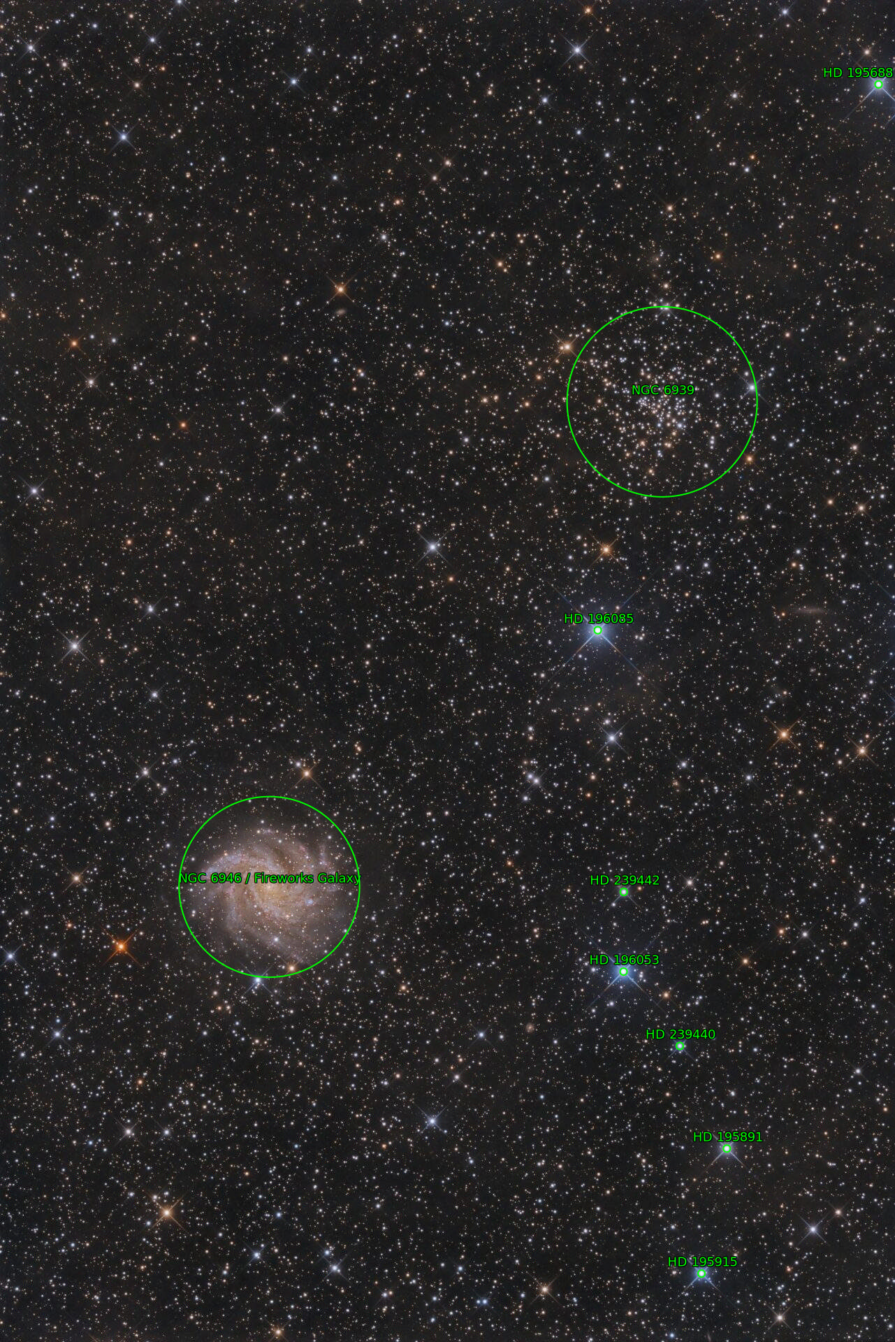 Sternkarten-Overlay (Astrometry.net)