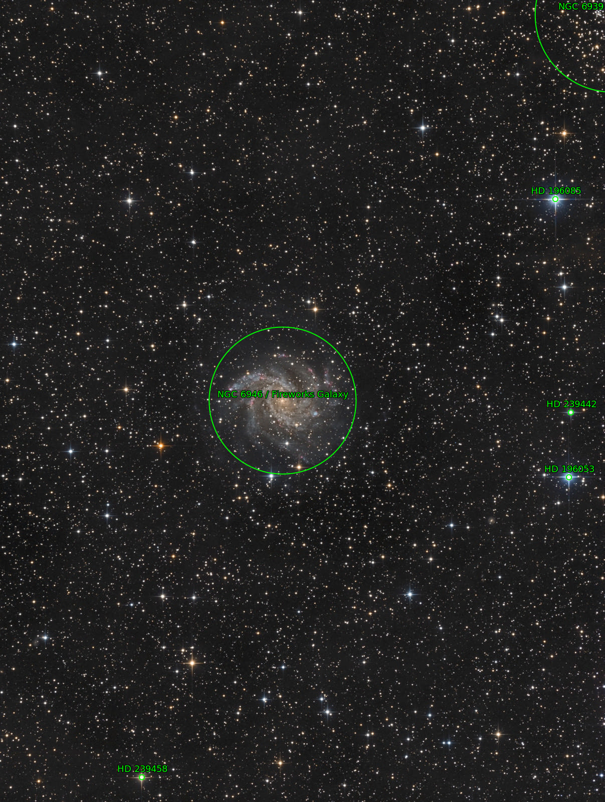 Sternkarten-Overlay (Astrometry.net)