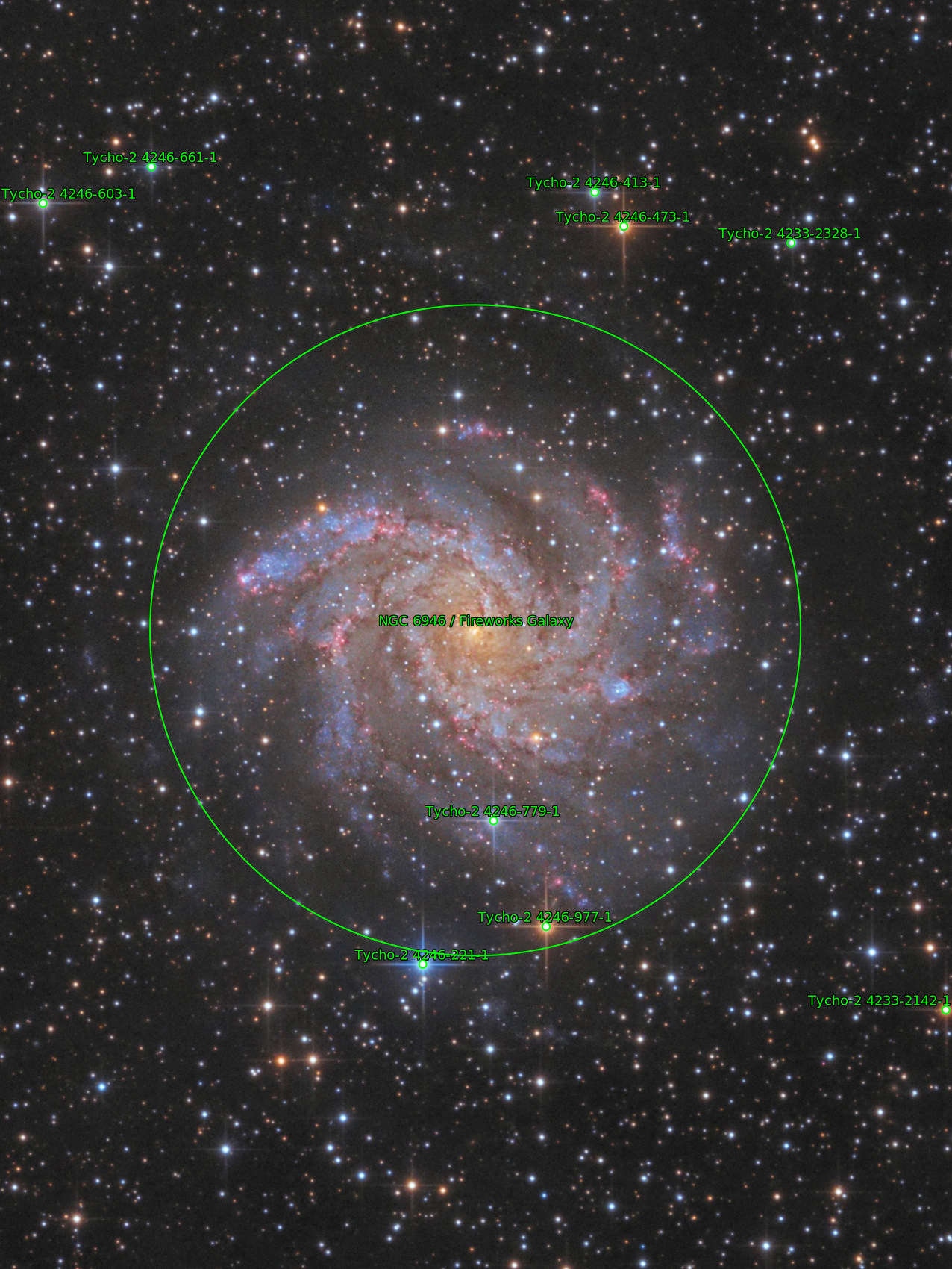 Sternkarten-Overlay (Astrometry.net)