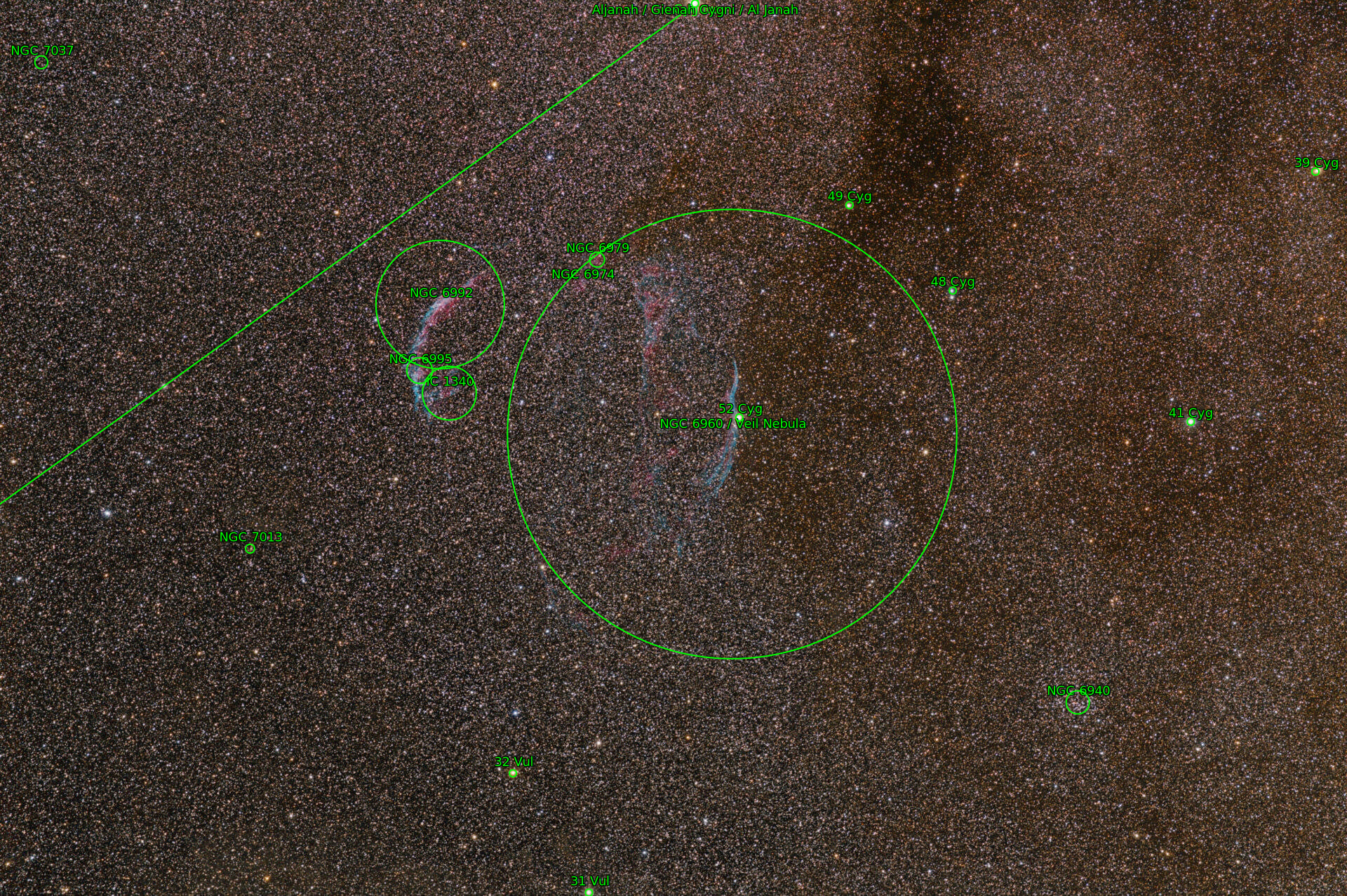 Sternkarten-Overlay (Astrometry.net)
