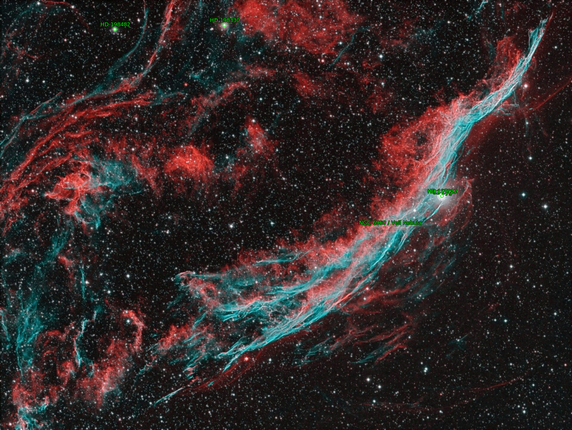 Sternkarten-Overlay (Astrometry.net)
