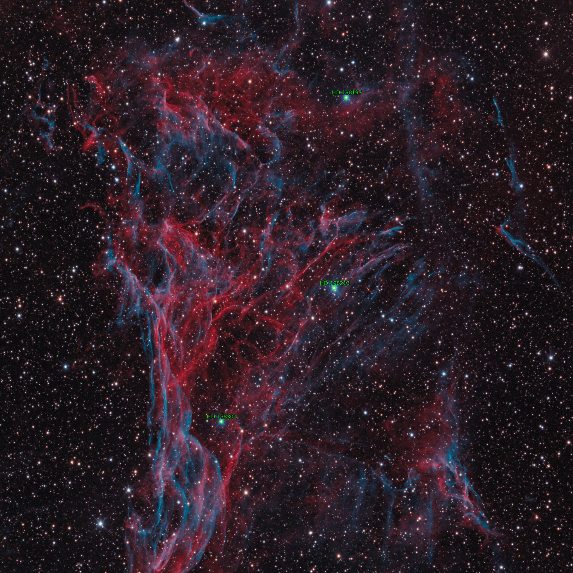 Sternkarten-Overlay (Astrometry.net)