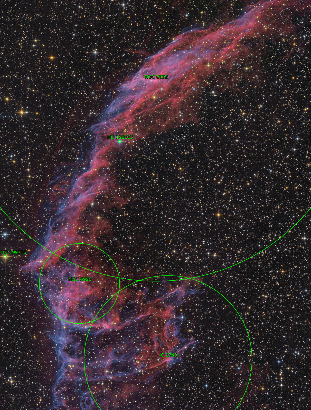Sternkarten-Overlay (Astrometry.net)