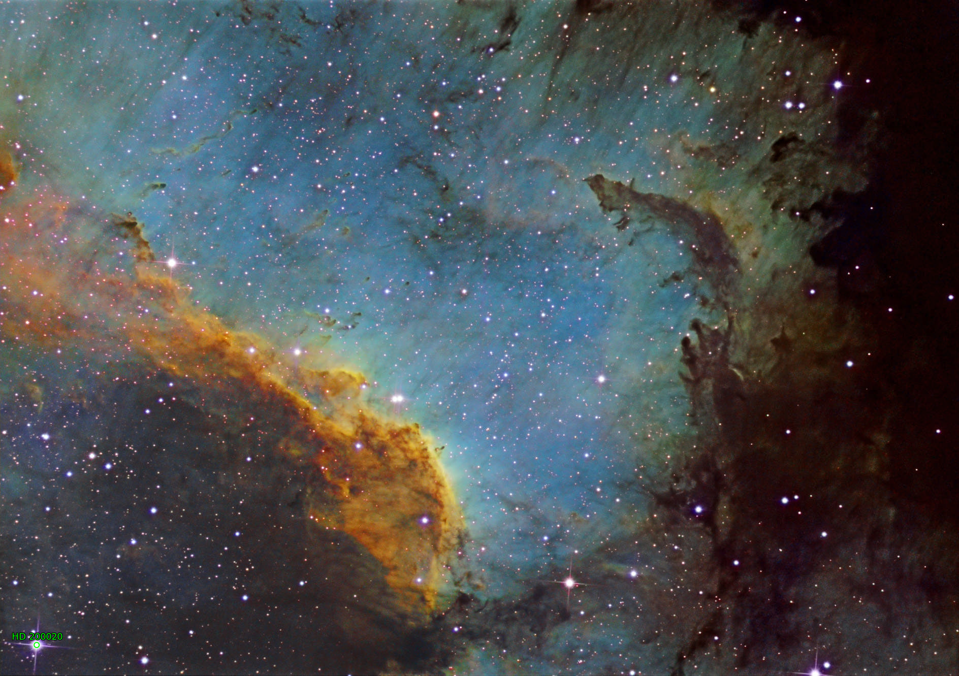Sternkarten-Overlay (Astrometry.net)