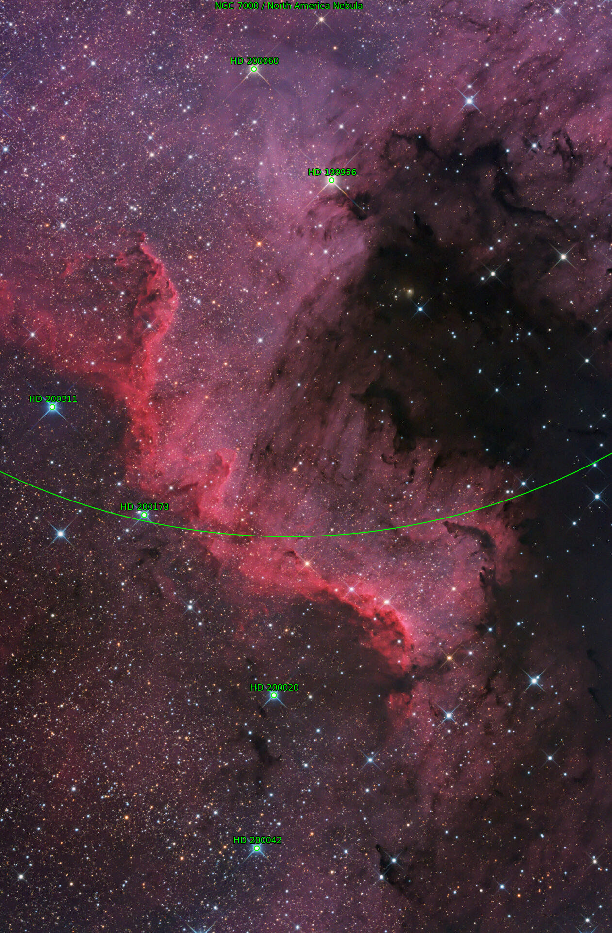 Sternkarten-Overlay (Astrometry.net)